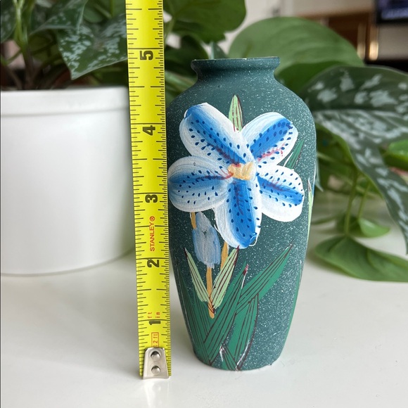 Vintage Hand Painted Floral Bud Vase - Picture 10 of 12